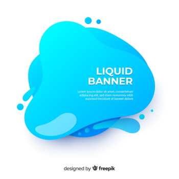 Abstract fluid banner template Abstract fluid banner template