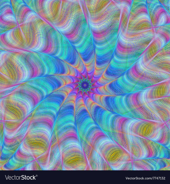 Abstract fractal swirl design background vector image Abstract fractal swirl design background vector image