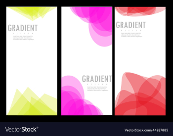 abstract gradient with flat design