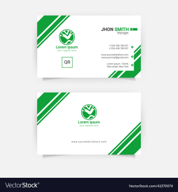 abstract green business card template design abstract green business card template design