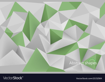 Abstract green shapes scene vector image