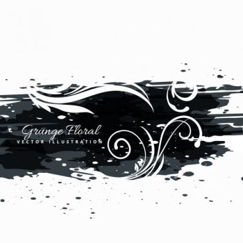 Abstract grunge floral background Abstract grunge floral background