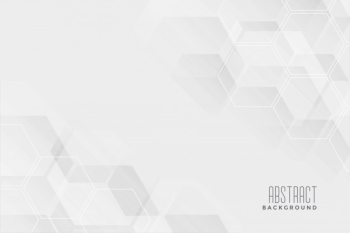 Abstract hexagonal white background design Free Vector Abstract hexagonal white background design Free Vector