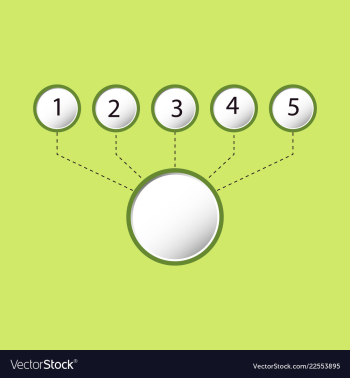 Abstract infographics number options template vector image Abstract infographics number options template vector image