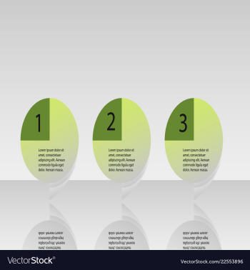 Abstract infographics number options template vector image Abstract infographics number options template vector image