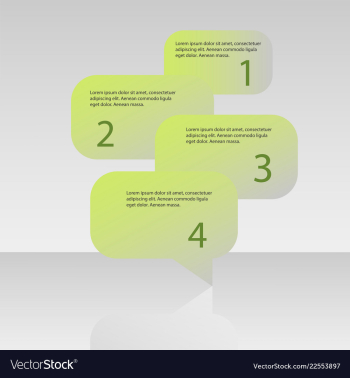 Abstract infographics number options template vector image Abstract infographics number options template vector image