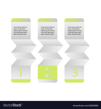 Abstract infographics number options template vector image Abstract infographics number options template vector image