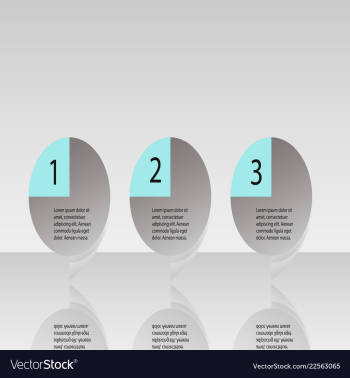 Abstract infographics number options template vector image Abstract infographics number options template vector image