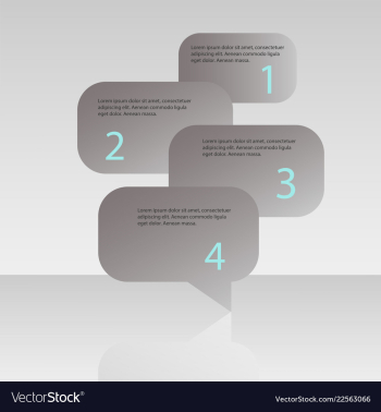Abstract infographics number options template vector image Abstract infographics number options template vector image