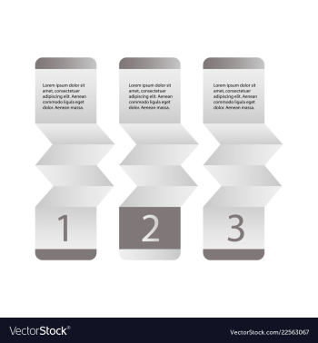 Abstract infographics number options template vector image Abstract infographics number options template vector image