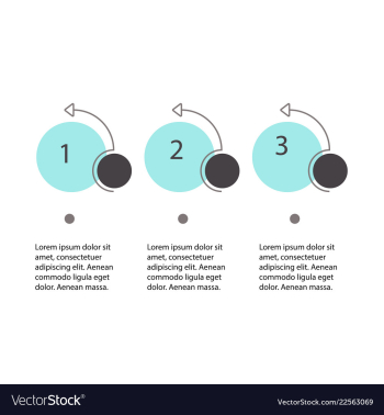 Abstract infographics number options template vector image Abstract infographics number options template vector image