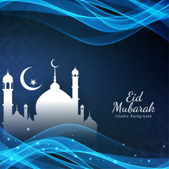 Abstract islamic festival blue wavy Abstract islamic festival blue wavy