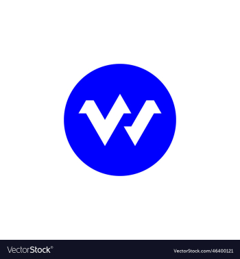 abstract letter w concept design abstract letter w concept design