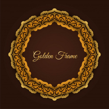 Abstract luxury golden frame Abstract luxury golden frame