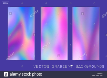Abstract Modern pastel colored holographic vector gradient ...