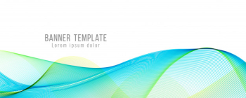 Abstract modern stylish wavy banner template Free Vector Abstract modern stylish wavy banner template Free Vector