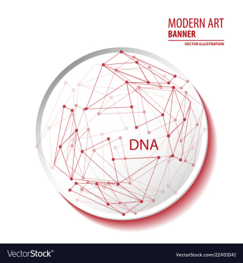 Abstract molecules and 3d paper integrated vector image Abstract molecules and 3d paper integrated vector image