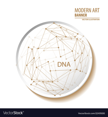 Abstract molecules and 3d paper integrated vector image Abstract molecules and 3d paper integrated vector image