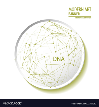 Abstract molecules and 3d paper integrated vector image Abstract molecules and 3d paper integrated vector image