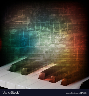 Abstract music grunge vintage background with vector image