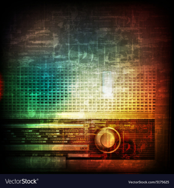Abstract music grunge vintage background with vector image