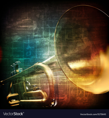 Abstract music grunge vintage background with vector image