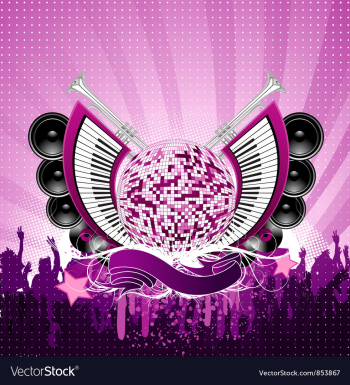 Abstract music poster vector image Abstract music poster vector image