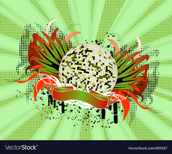 Abstract music poster vector image Abstract music poster vector image