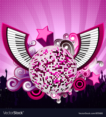 Abstract music poster vector image Abstract music poster vector image
