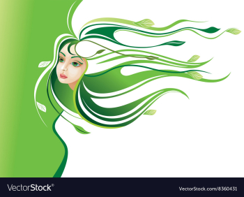 Abstract Nature Girl vector image Abstract Nature Girl vector image