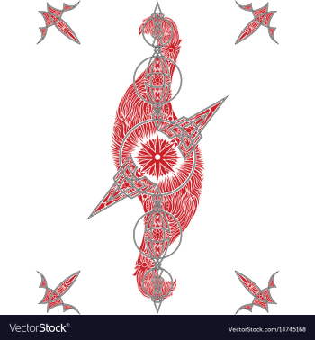 Abstract oriental pattern vector image Abstract oriental pattern vector image