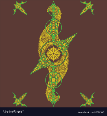 Abstract oriental pattern vector image Abstract oriental pattern vector image