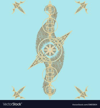 Abstract oriental pattern vector image Abstract oriental pattern vector image