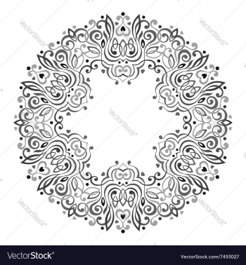 Abstract Ornate Mandala Decorative frame for vector image Abstract Ornate Mandala Decorative frame for vector image