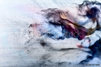 Abstract paint on a canvas Abstract paint on a canvas