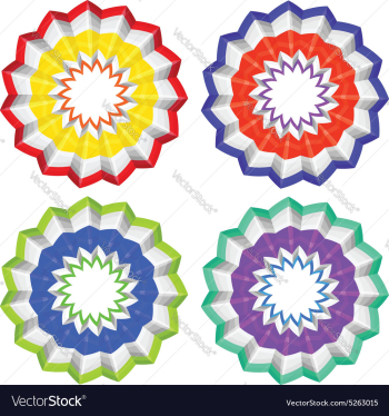 Abstract Paper Flower vector image Abstract Paper Flower vector image
