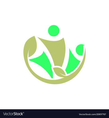 Abstract people logo vector image Abstract people logo vector image