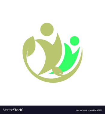 Abstract people logo vector image Abstract people logo vector image