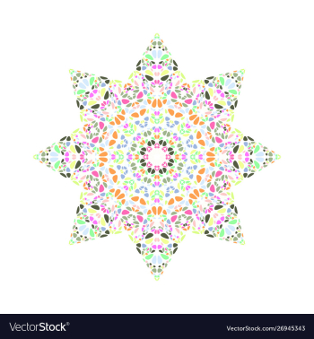 Abstract petal star shape - geometrical colorful vector image Abstract petal star shape - geometrical colorful vector image