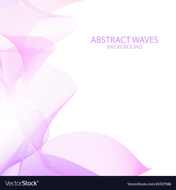 Abstract pink waves background vector image Abstract pink waves background vector image