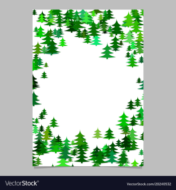 Abstract random seasonal pine tree design vector image Abstract random seasonal pine tree design vector image