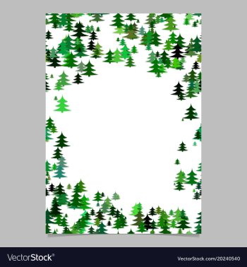 Abstract random seasonal pine tree design vector image Abstract random seasonal pine tree design vector image