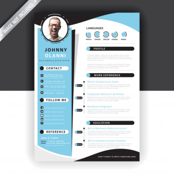 Abstract resume template