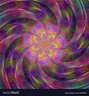 Abstract rotating colorful fractal art background vector image Abstract rotating colorful fractal art background vector image