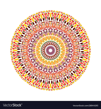Abstract round colorful geometrical stone vector image Abstract round colorful geometrical stone vector image