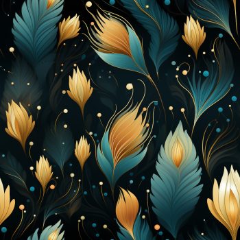 Abstract seamless floral pattern