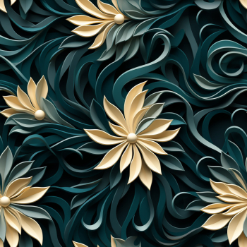 Abstract seamless floral pattern