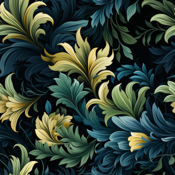 Abstract seamless floral pattern