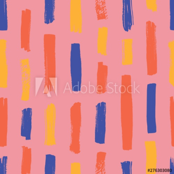 Abstract seamless pattern with colorful vertical stripes on pink background Abstract seamless pattern with colorful vertical stripes on pink background
