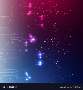 Abstract space background connection structure vector image